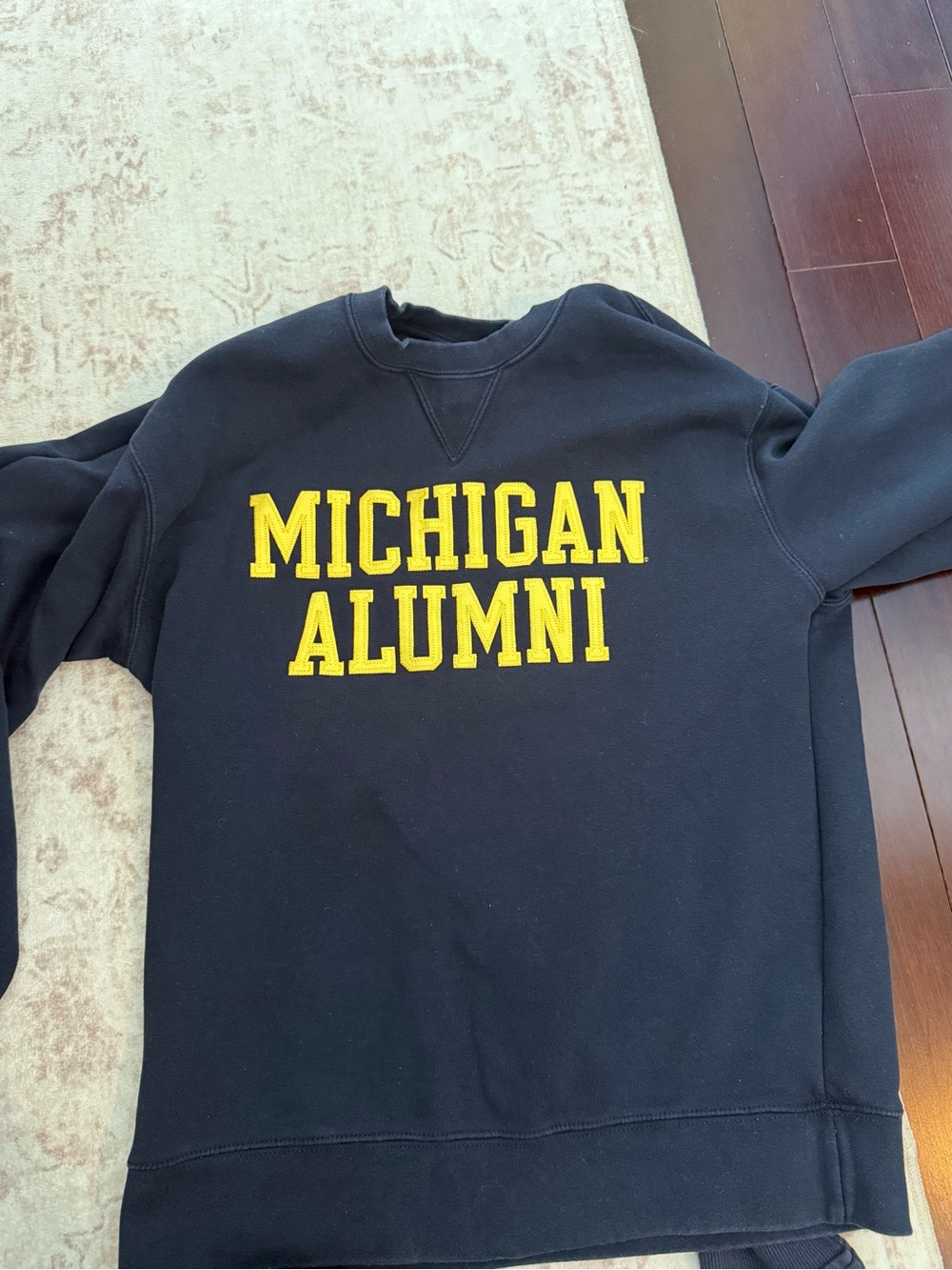 Michigan Alumni Black Crewneck Sweatshirt